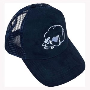 Suede Cap Skull Navy