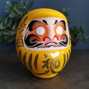 Yellow Japanese Daruma Doll Koneko Brighton